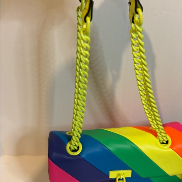 Kurt Geiger The Brixton Neon Rainbow Shoulder Bag - Picture 3 of 14